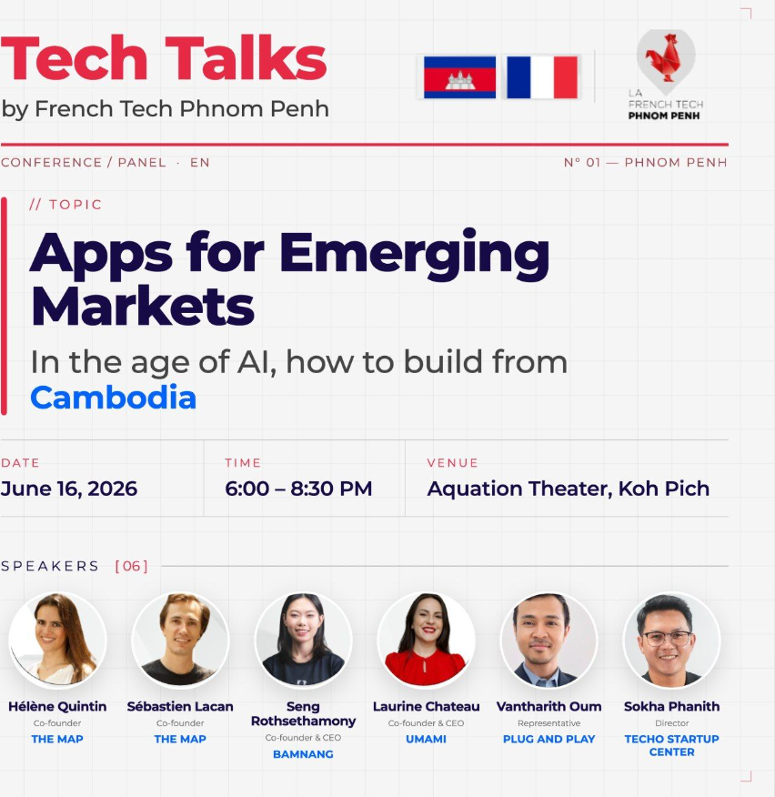 Tech Talks: “Apps for Emerging Markets: Building from Cambodia in the Age of AI”