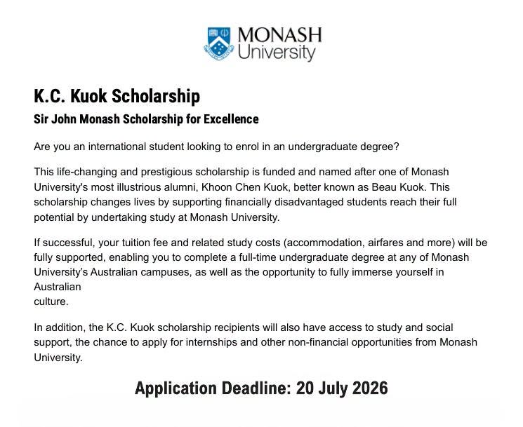The prestigious K.C. Kuok Scho...